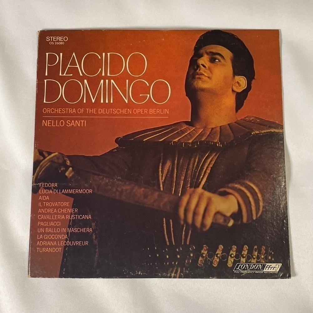 PLACIDO DOMINGO - RECITAL OF ITALIAN OPERATIC ARIAS - VINYL RECORD ✨✨✨